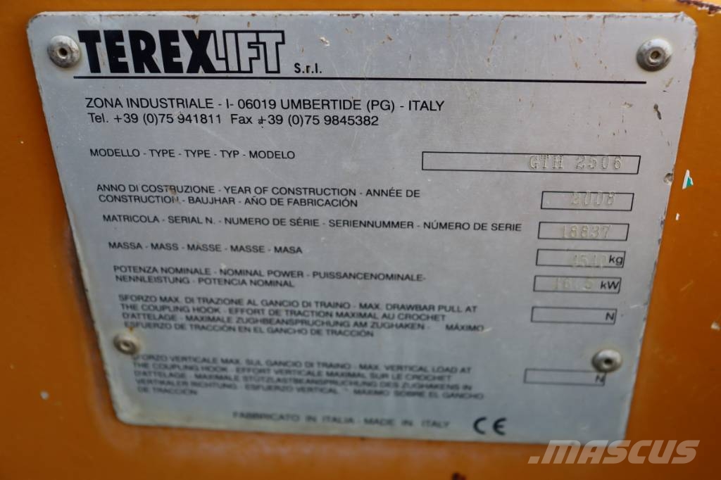 terexlift GTH 2506 Kurottajat