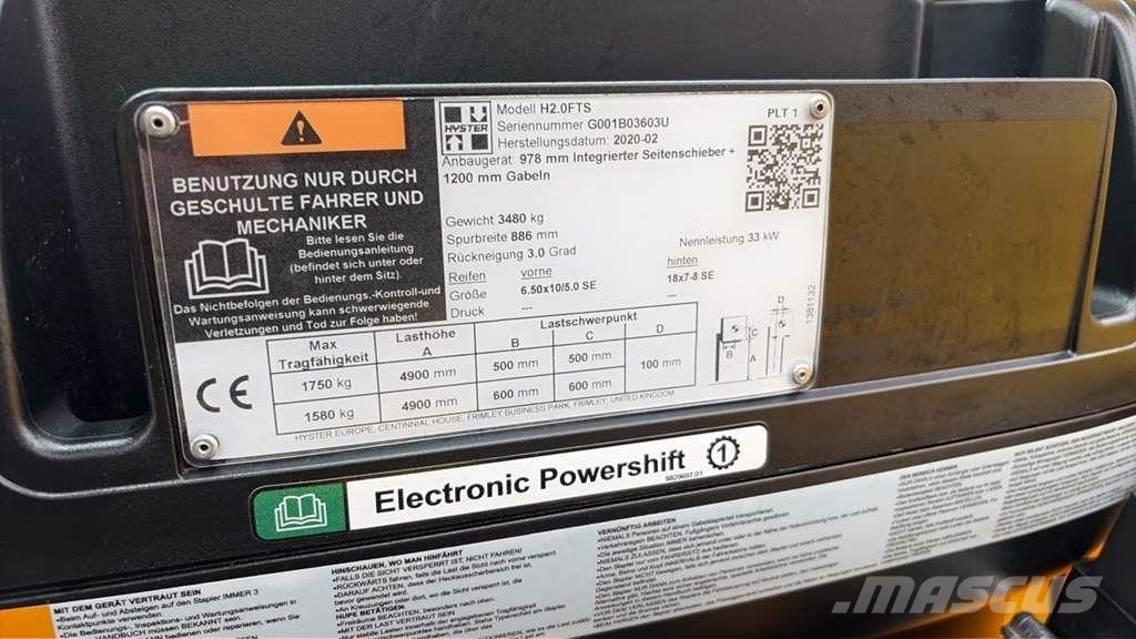Hyster H2.0FTS LPG Інше