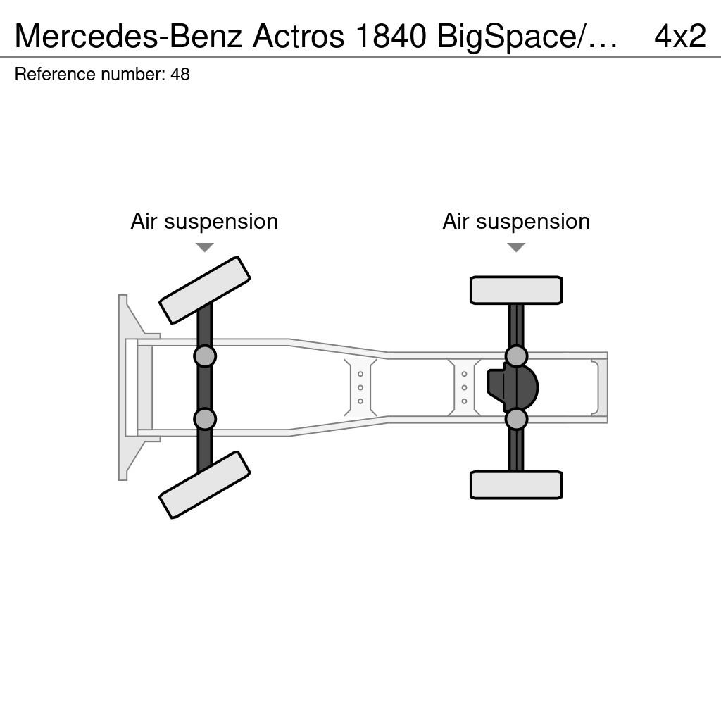 Mercedes-Benz Actros 1840 BigSpace/LowLiner Voll Luft/Eu6/351tkm Tahače