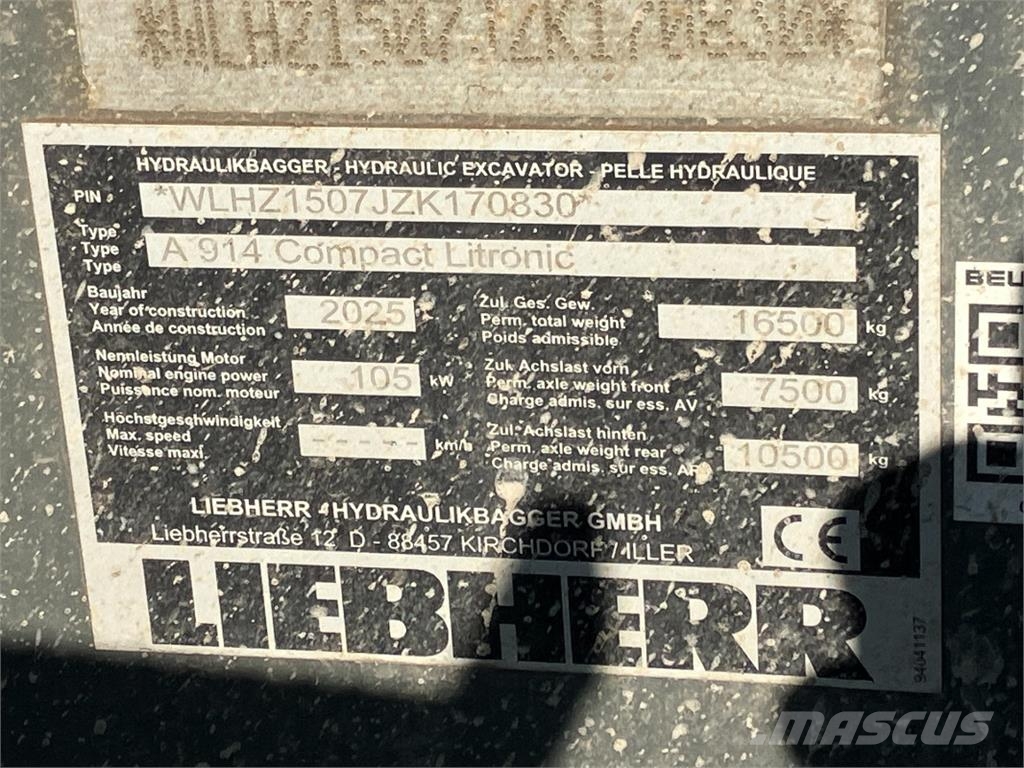 Liebherr A914 Compact Bageri točkaši