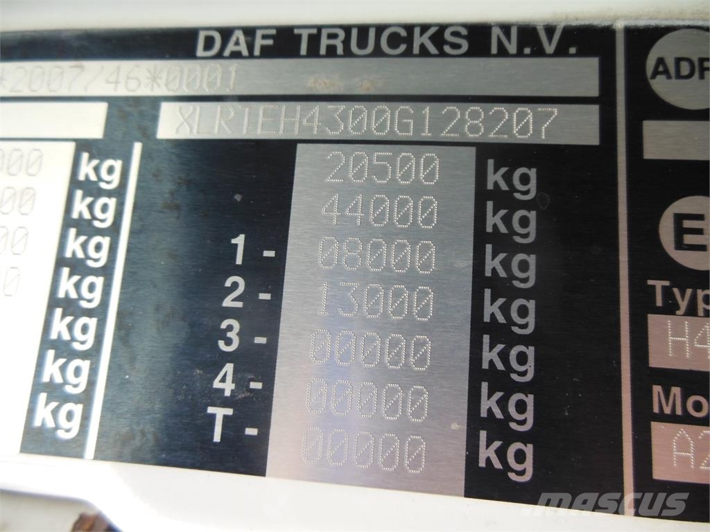 DAF XF 106.510 SSC, Standart Trekkvogner