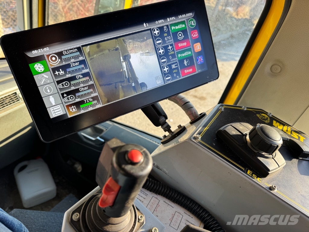 Volvo FM 540 6X6 / Wüst SMC-812TCR ماكينات تقطيع أخشاب الحراجة