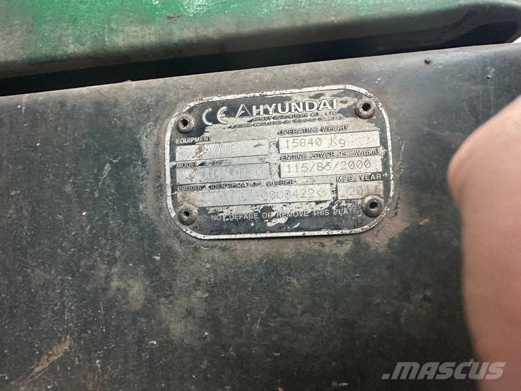Hyundai Robex 145 LCR Paletli ekskavatörler