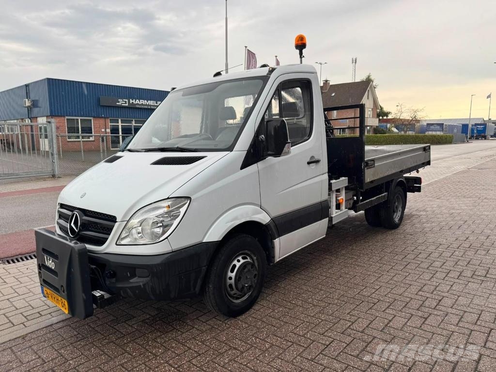 Mercedes-Benz 513 CDI, Crane Hiab 022-2 kipper Φορτηγά Van Ανατροπή