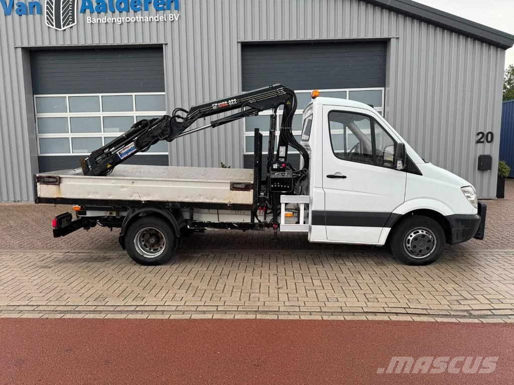 Mercedes-Benz 513 CDI, Crane Hiab 022-2 kipper Φορτηγά Van Ανατροπή
