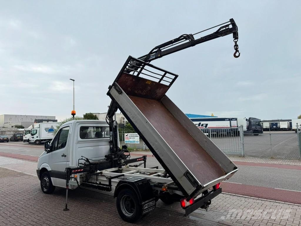 Mercedes-Benz 513 CDI, Crane Hiab 022-2 kipper Φορτηγά Van Ανατροπή