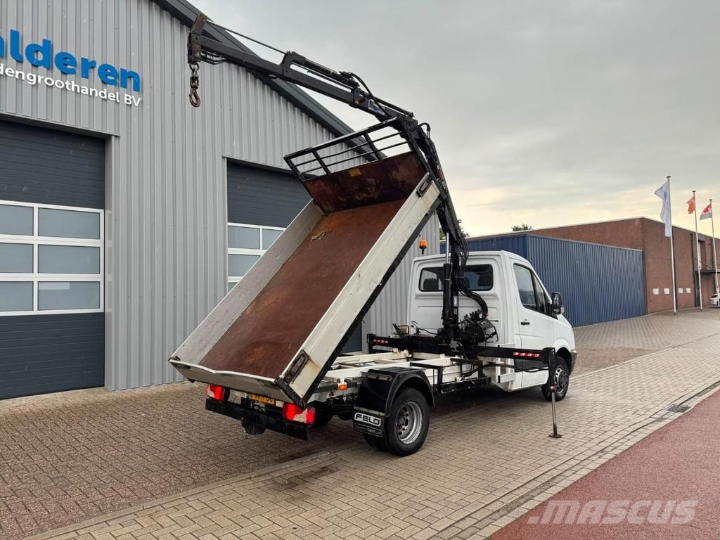 Mercedes-Benz 513 CDI, Crane Hiab 022-2 kipper Φορτηγά Van Ανατροπή