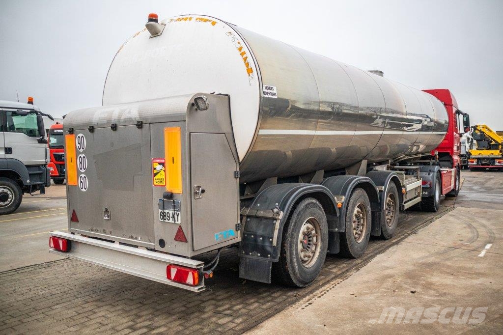 ETA CITERNE LAIT/MILCH/MILK 29000L Semi-trailer med Tank