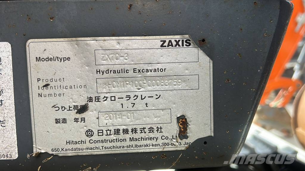 Hitachi ZX 70-3 Minibagger < 7t