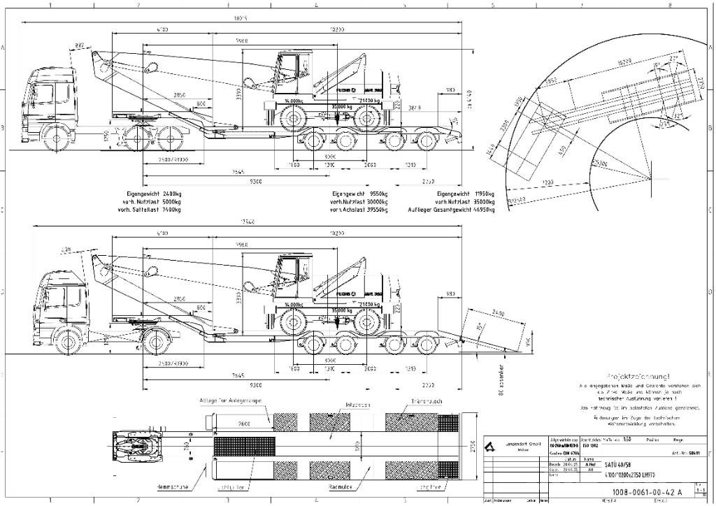 Langendorf SATUE 40/48 Semirremolques de carga baja