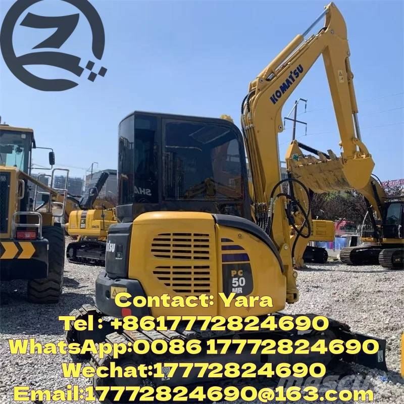 Komatsu PC 50 MR Mini ekskavatörler, 7 tona dek