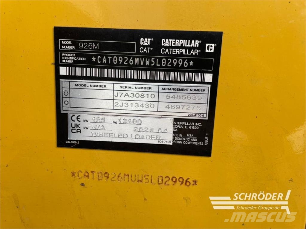 CAT 926 M AGRAR Radlader