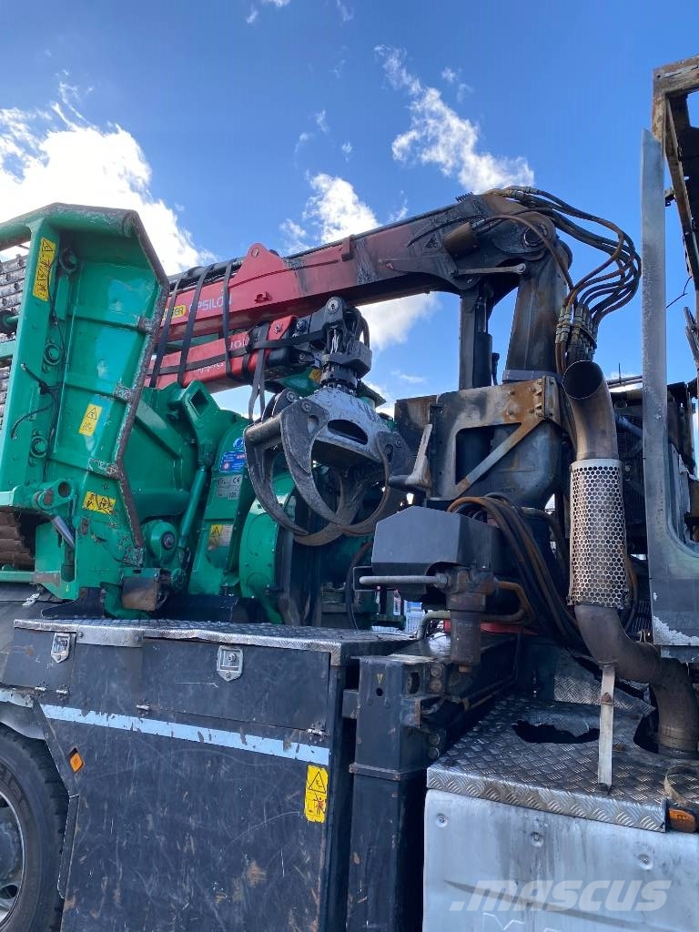 MAN TGS 26-500 6x6/JENZ HEM 583R endommagé Broyeur forestier