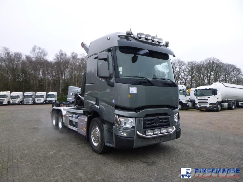 Renault T 480 6x2 Euro 6 container hook Camiones polibrazo