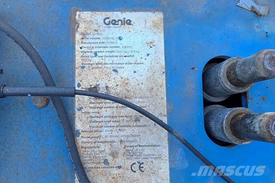 Genie GS1932 Electric, Working Height 7.8 m, 227kg Capac Mini incarcator