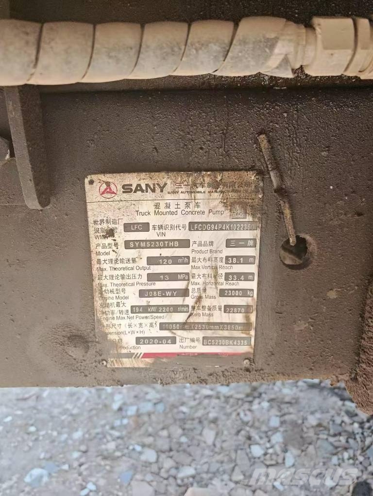 Sany SYM5230THB Betonpumpen