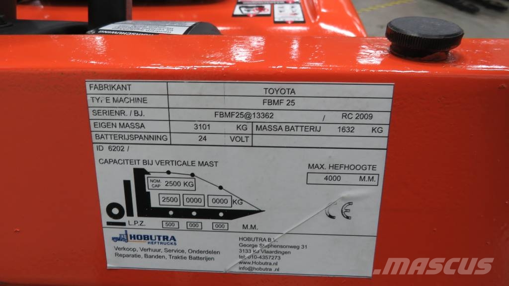 Toyota FMBF25 Elektromos targoncák