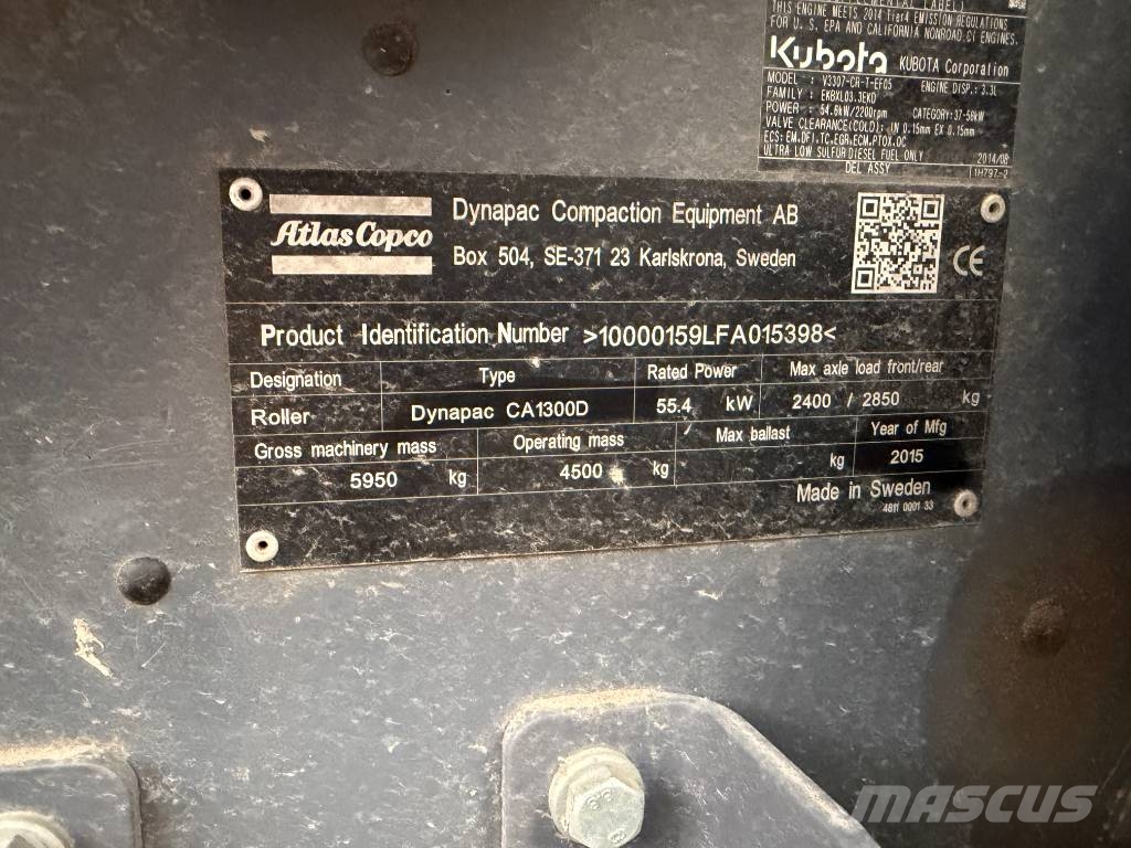 Dynapac CA 1300 D Single drum rollers