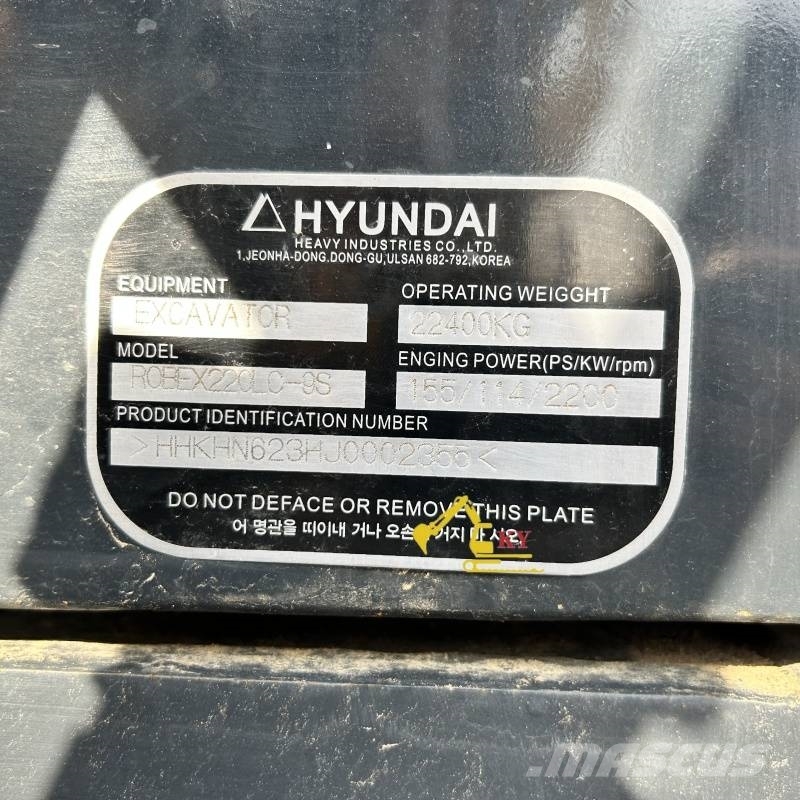 Hyundai 220-9 Escavadoras de rastos