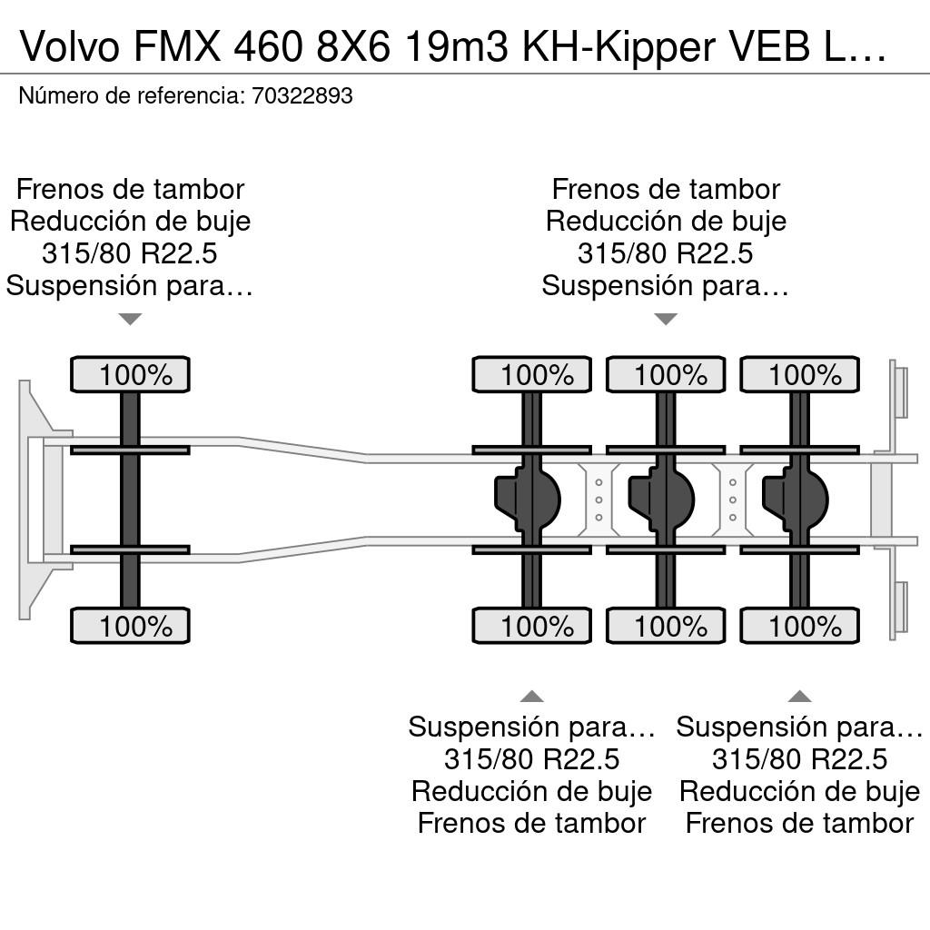 Volvo FMX 460 8X6 19m3 KH-Kipper VEB LED Big-axle Steels Tippbil