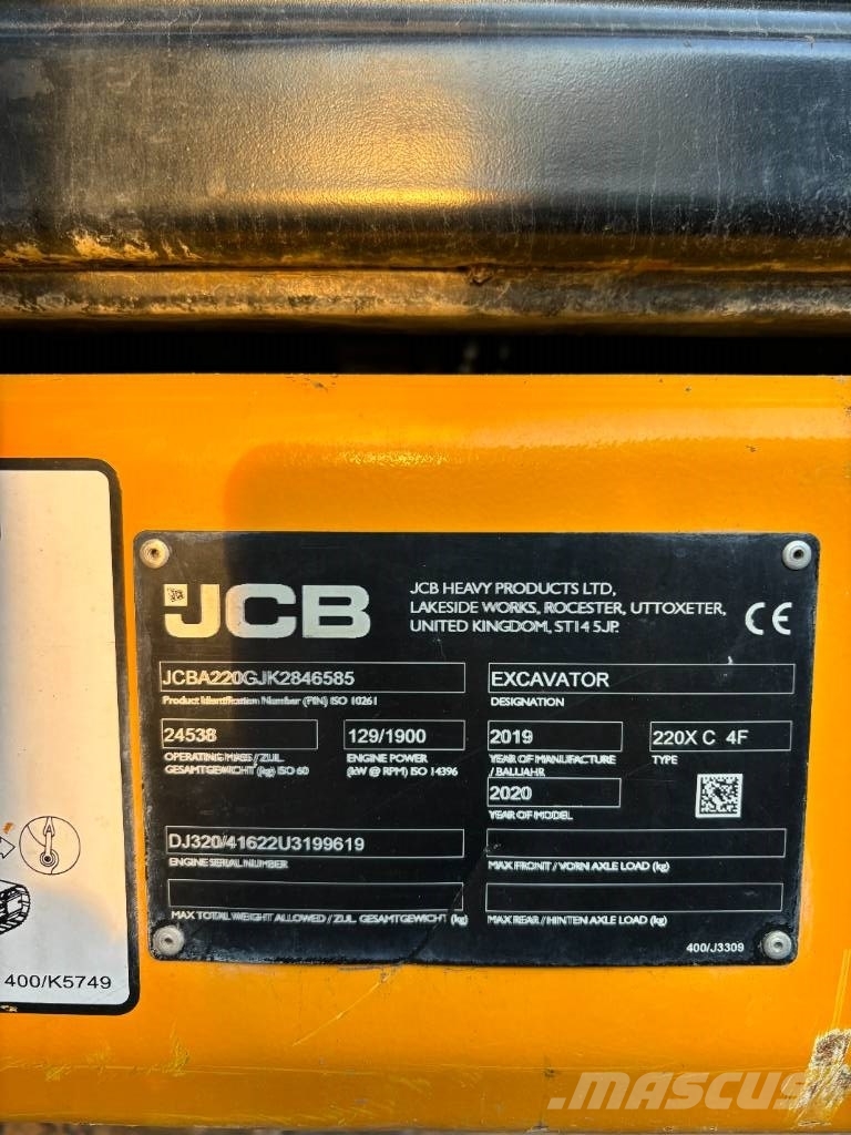 JCB 220 Excavadoras sobre orugas