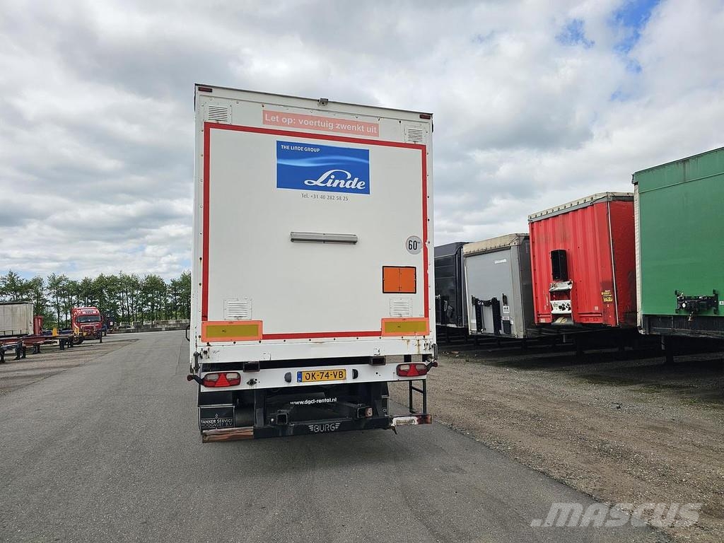 Burg BPO-12-27 SRNXX - SPECIAL TRAILER FOR GAS CONTAINE Semirremolques de caja de lona