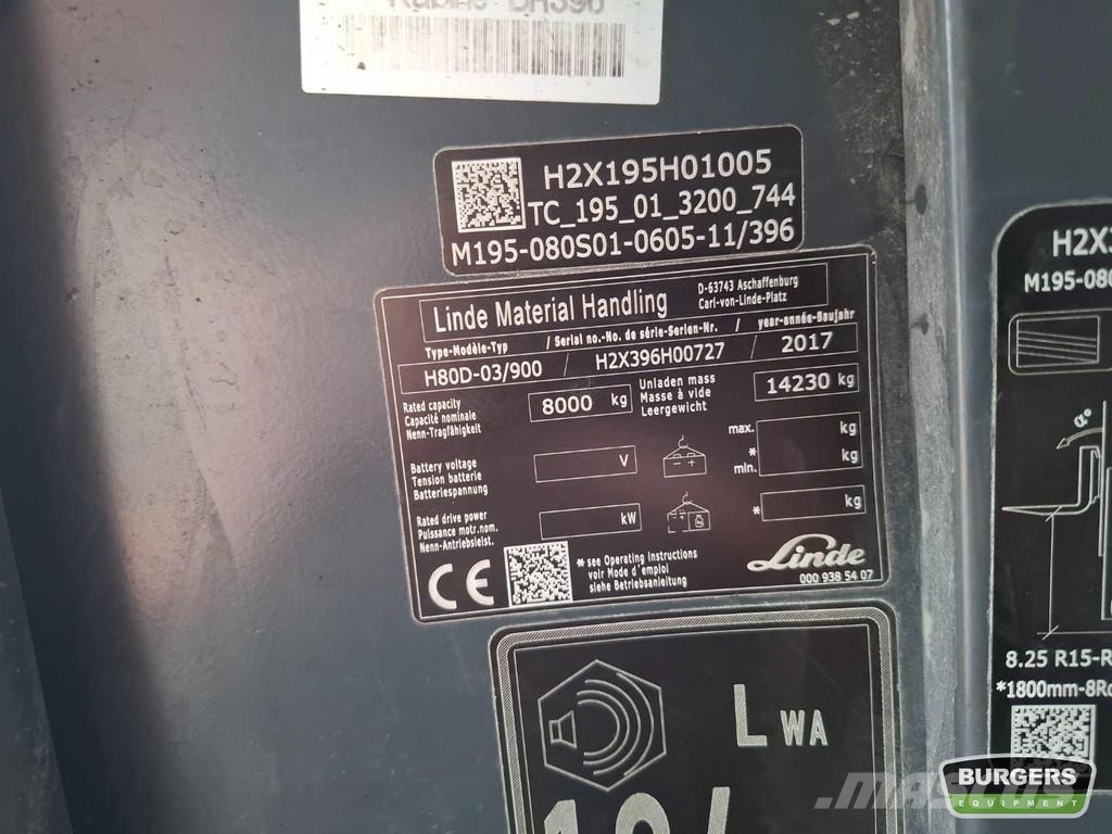 Linde H80D Πετρελαιοκίνητα Κλαρκ
