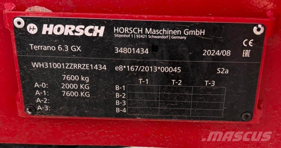 Horsch Terrano 6.3 GX Cultivatoren