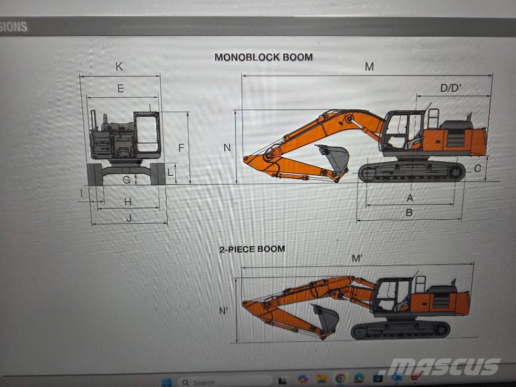 Hitachi ZX250LCN-7, 2020, 6.815h, new chain, new bucket Escavadeiras de esteiras