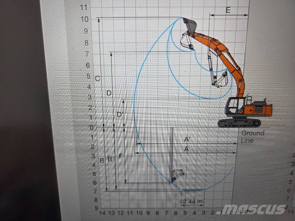 Hitachi ZX250LCN-7, 2020, 6.815h, new chain, new bucket Escavadeiras de esteiras