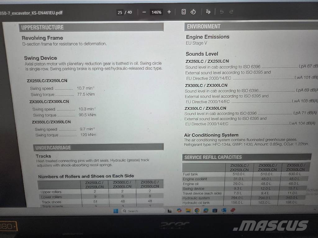 Hitachi ZX250LCN-7, 2020, 6.815h, new chain, new bucket Escavadeiras de esteiras
