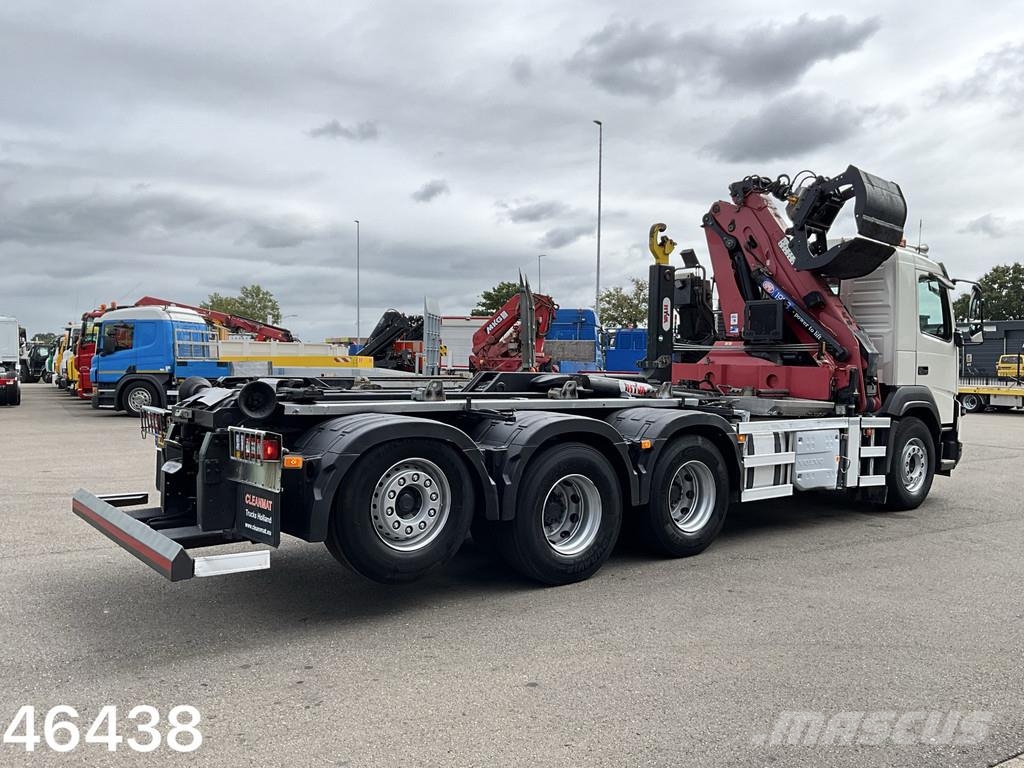 Volvo FMX 460 8x4 Euro 6 HMF 19 Tonmeter Z-kraan Hook lift trucks