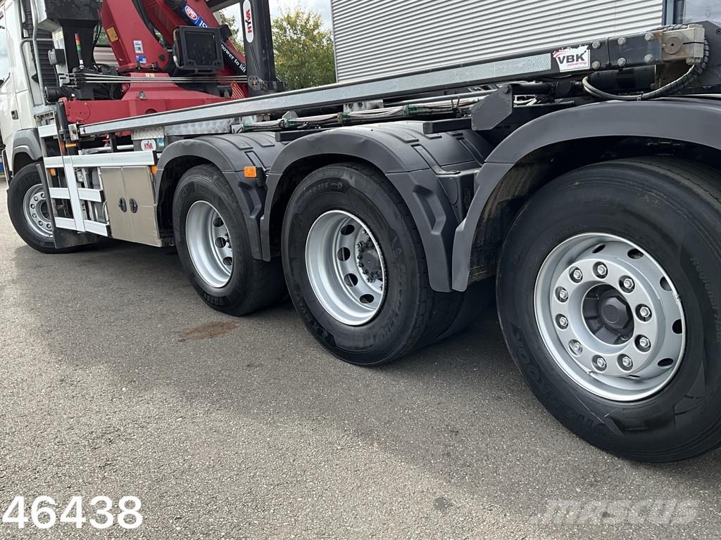 Volvo FMX 460 8x4 Euro 6 HMF 19 Tonmeter Z-kraan Hook lift trucks
