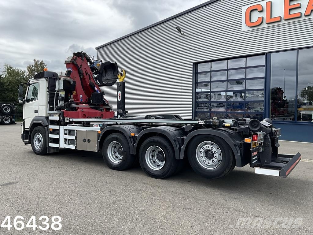 Volvo FMX 460 8x4 Euro 6 HMF 19 Tonmeter Z-kraan Hook lift trucks
