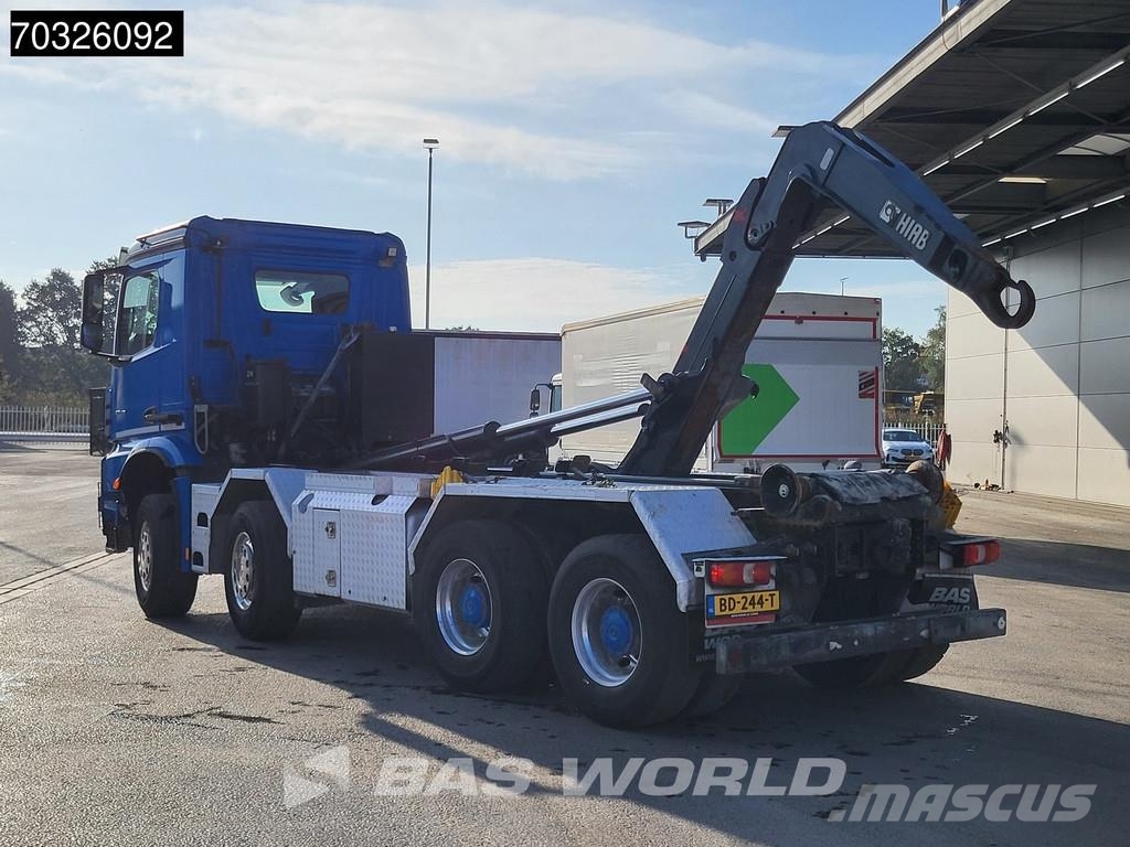 Mercedes-Benz Arocs 3245 8X4 HIAB XR26Z56 containersystem Steel Camion con gancio di sollevamento