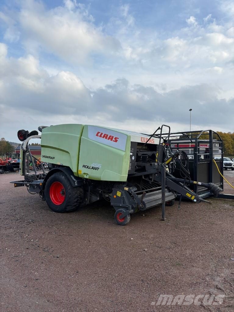 CLAAS Rollant 455 Uniwrap محزمات مستديرة