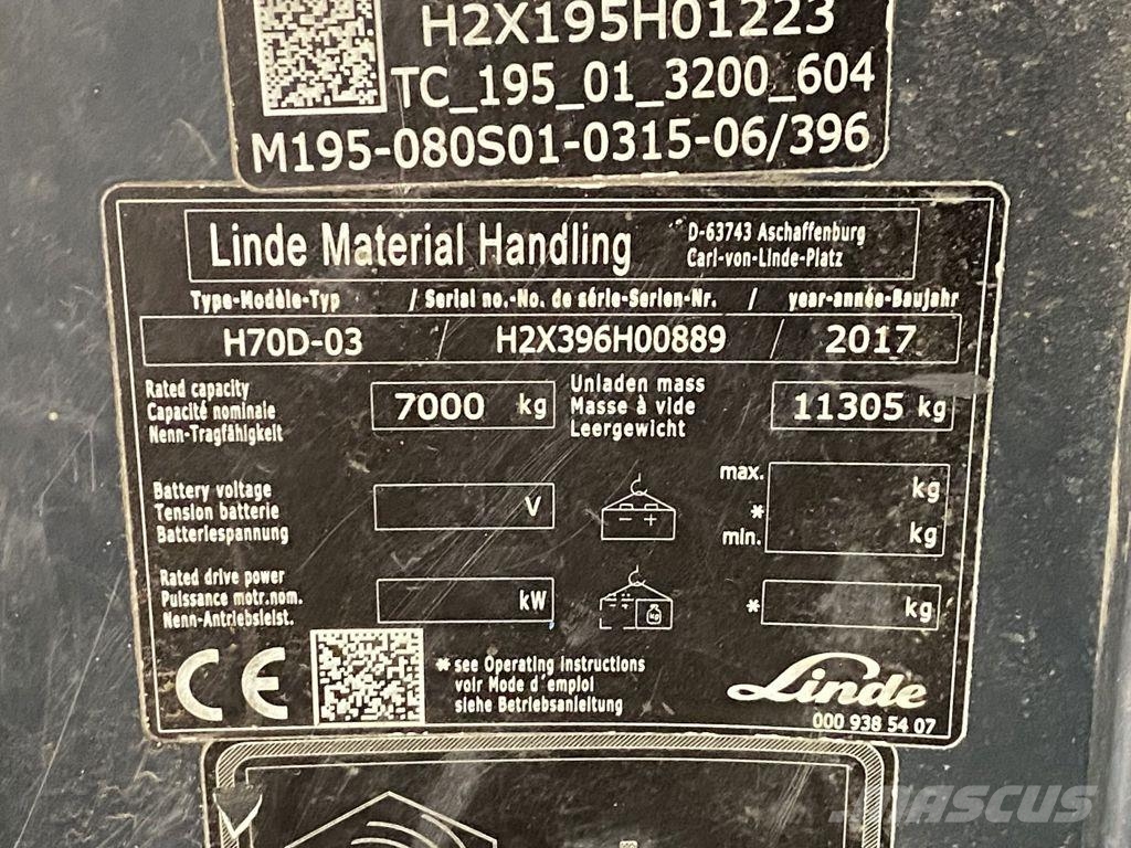 Linde H70D-03 Diesel heftrucks