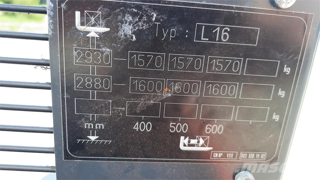 Linde L16 - BR1173 Stāvot vadāmie palešu krautņotāji