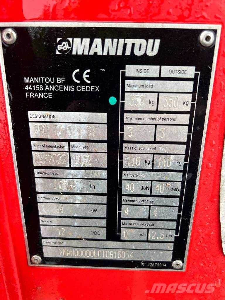Manitou 280 TJ Teleskopske podizne platforme