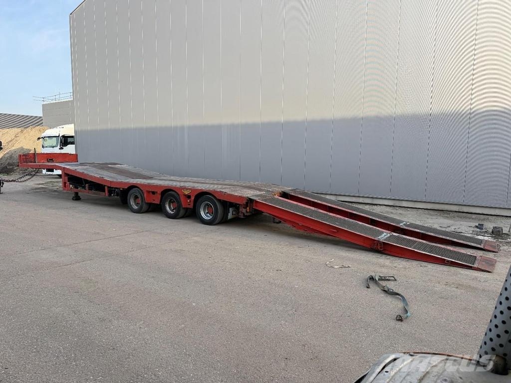Broshuis 3ABSD-48 3 AXLE STEERING + HYDR. RAMPS + ADJUSTABL Žemo iškrovimo puspriekabės