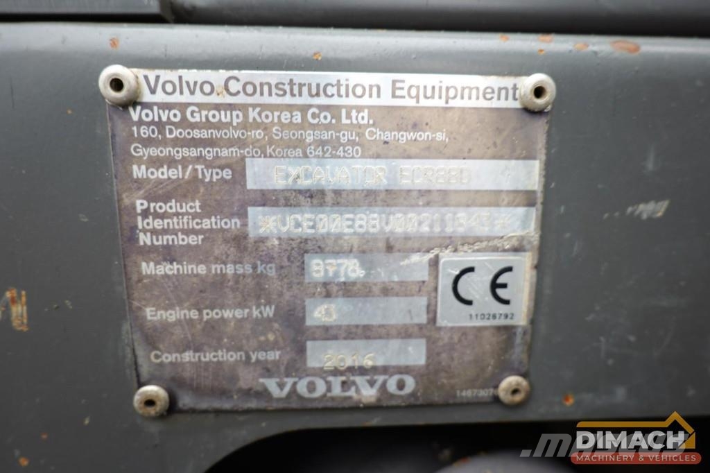 Volvo ECR88 Monoboom - air conditioning - rotary sorting Escavatori speciali