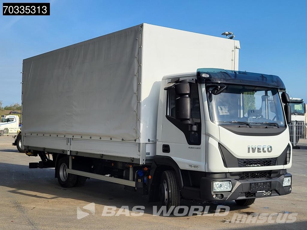 Iveco Eurocargo 75E190 4X2 8tonner 1000kg Ladebordwand A شاحنات ذات هيكل صندوقي