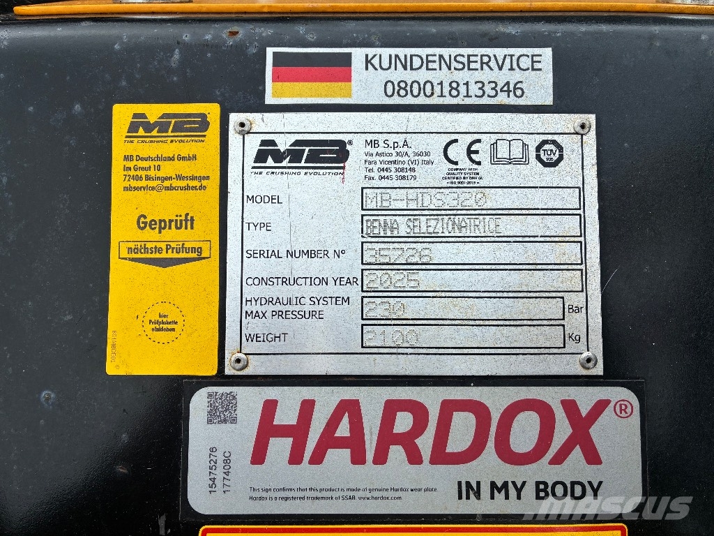 MB Crusher MB-HDS320 Sieb- und Brechanlagen