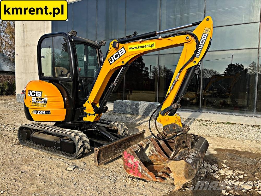 JCB 8026 MINI-KOPARKA 2016R. MTH:3517! | 8025 8018 803 Mini ekskavatörler, 7 tona dek