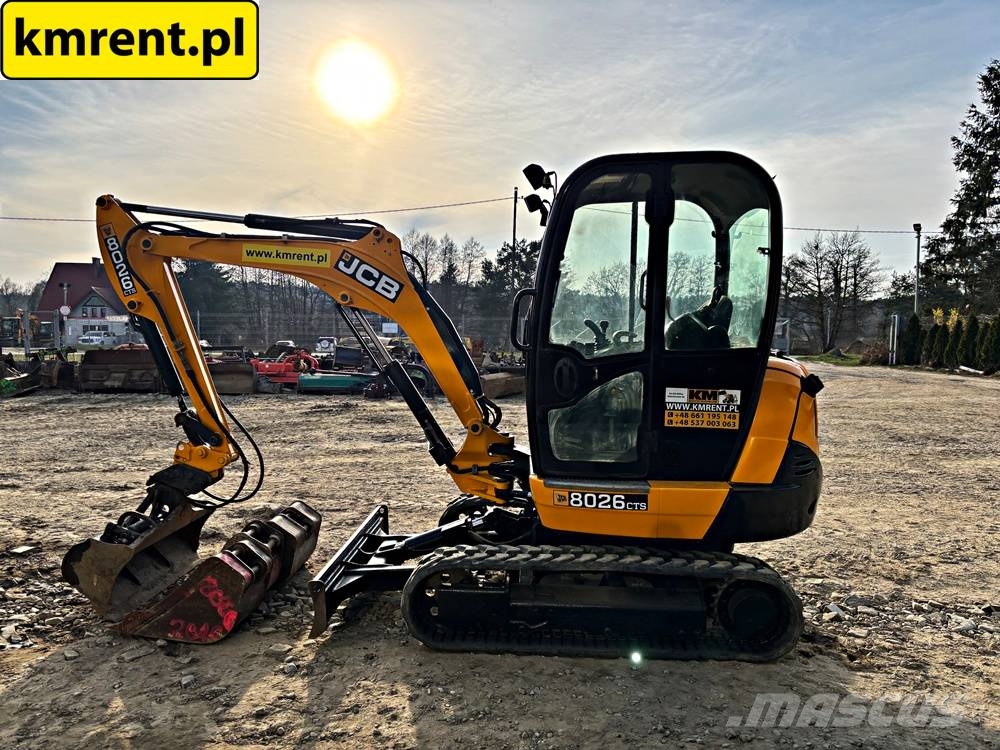 JCB 8026 MINI-KOPARKA 2016R. MTH:3517! | 8025 8018 803 Mini ekskavatörler, 7 tona dek