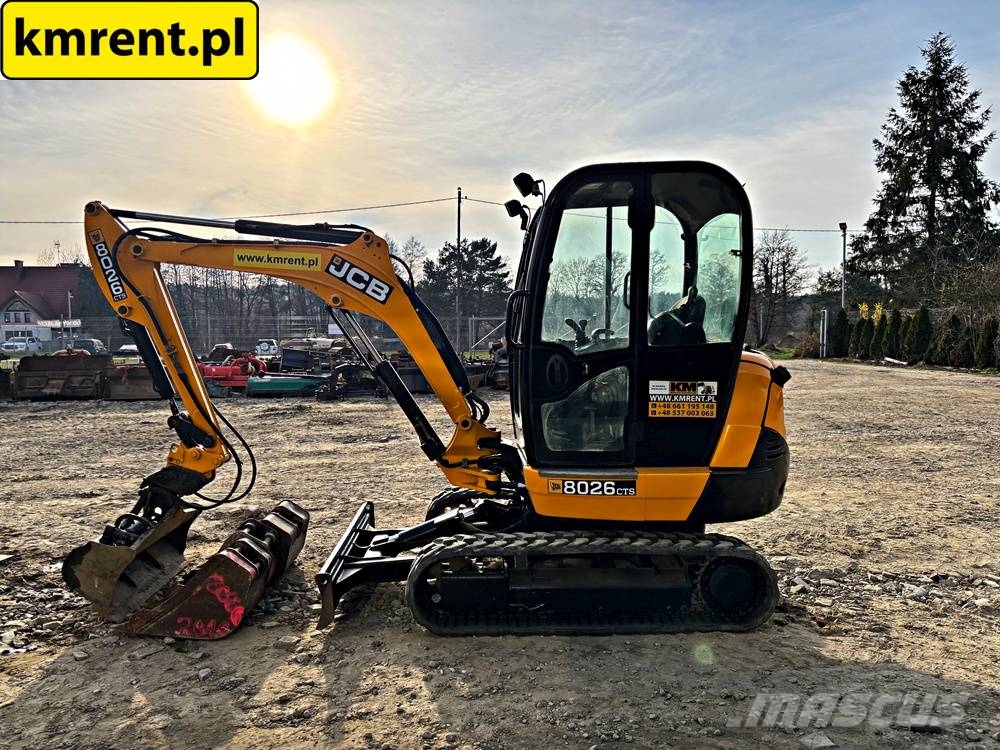 JCB 8026 MINI-KOPARKA 2016R. MTH:3517! | 8025 8018 803 Mini ekskavatörler, 7 tona dek