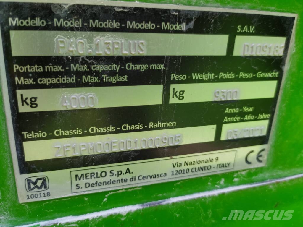 Merlo 40.13 plus Τηλεσκοπικοί ανυψωτές