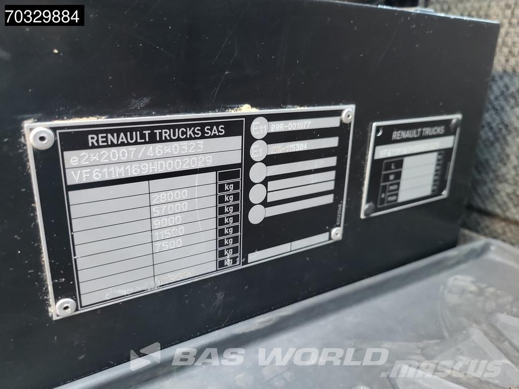 Renault T 380 6X2 Machine Transporter Lift+Steering Axle E Platte bakwagens