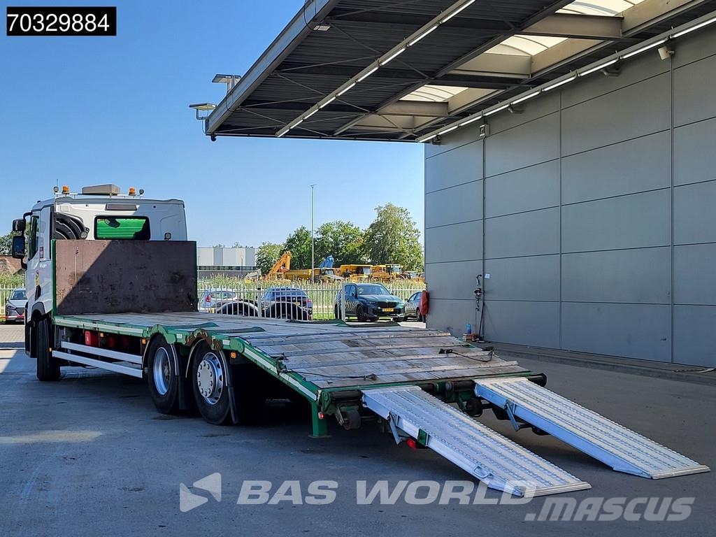 Renault T 380 6X2 Machine Transporter Lift+Steering Axle E Platte bakwagens