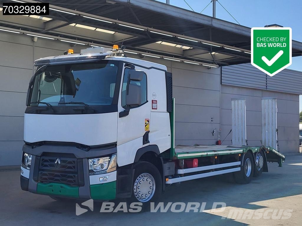 Renault T 380 6X2 Machine Transporter Lift+Steering Axle E Platte bakwagens